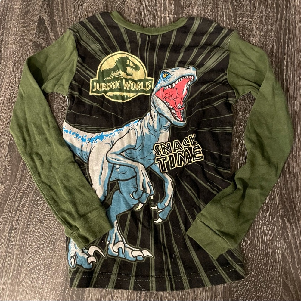 Jurassic World Raptor Blue PJ Shirt Boys 10
